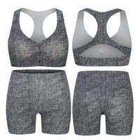 One-Piece Seamless X-Shape Hi-Tech DispenseAcid Prints Traceless Sports Suit - QOU