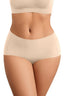 QOU High-Waist Seamless Antibacterial Stretch Briefs - QOU