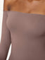 Long Sleeve Tummy Control Shapewear Going Out  Tops