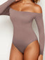 Long Sleeve Tummy Control Shapewear Going Out  Tops