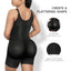 QOU Fajas shapewear Tummy Control Butt Lifting Shaper with Zipper Crotch and Adjustable Straps