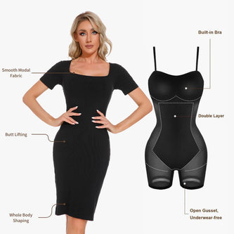 Figure Contour Light Shaping Dress - QOU