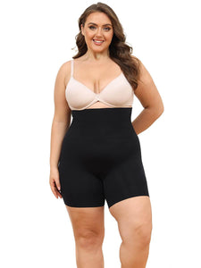 Tummy Control Thigh Slimming High-Waisted Shaper Shorts - QOU