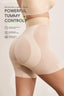 QOU High-Waist Tummy Control Mulberry Silk Butt Lift Seamless Shaping Shorts - QOU