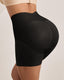 QOU Mid-Waist Silk Charcoal Antibacterial Butt Lifting Seamless Shaping Shorts - QOU