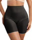 QOU Mid-Waist Silk Charcoal Antibacterial Butt Lifting Seamless Shaping Shorts - QOU