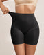 QOU Mid-Waist Silk Charcoal Antibacterial Butt Lifting Seamless Shaping Shorts - QOU