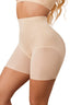 QOU Mid-Waist Silk Charcoal Antibacterial Butt Lifting Seamless Shaping Shorts - QOU