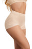 QOU Mid-Waist Silk Charcoal Antibacterial Seamless Shapewear Panties - QOU