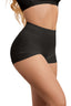 QOU Mid-Waist Silk Charcoal Antibacterial Seamless Shapewear Panties - QOU