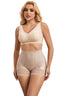 QOU Silk Antibacterial Butt Lift Seamless Lace Shapewear Panties - QOU