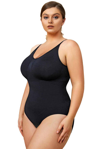 QOU Tummy Control Seamless Thong Bodysuit - QOU