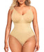 QOU Tummy Control Seamless Thong Bodysuit - QOU