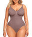 QOU Tummy Control Seamless Thong Bodysuit - QOU