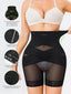 Tummy Control High Waisted Butt Lifting Mesh Lace Breathable Shapewear Shorts - QOU