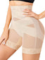 Tummy Control High Waisted Butt Lifting Mesh Lace Breathable Shapewear Shorts - QOU